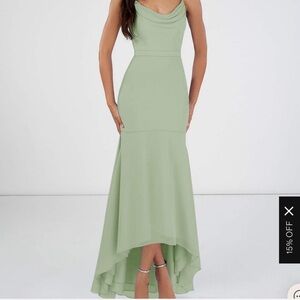 Azazie Summer Dress 
Dress Color: Dusty Sage